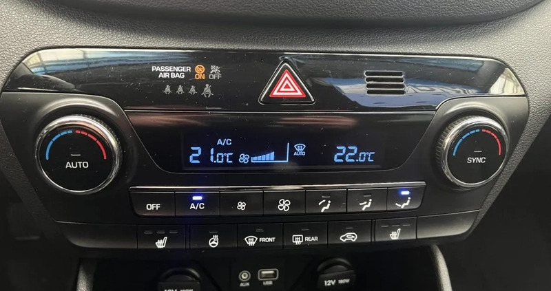 Hyundai Tucson cena 68850 przebieg: 134814, rok produkcji 2017 z Brzostek małe 191